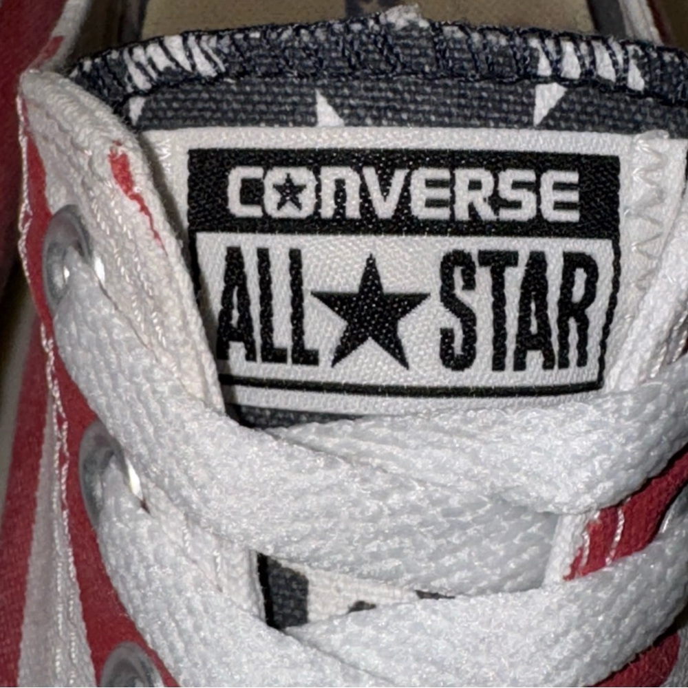 Converse Chuck Taylor All Star US Flag Low Top Sneakers Unisex M 9.5 W 11.5 - Picture 4 of 16